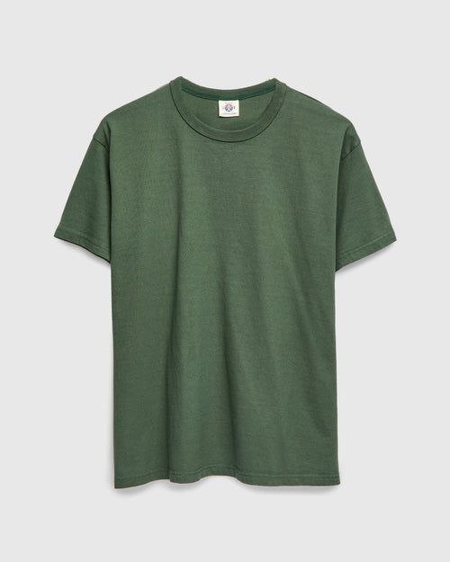 Heavyweight Solid T-Shirt in Moss Green