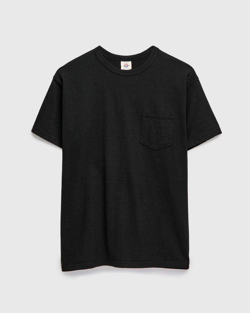 "Snake Slayer" Heavyweight Pocket T-Shirt in Black