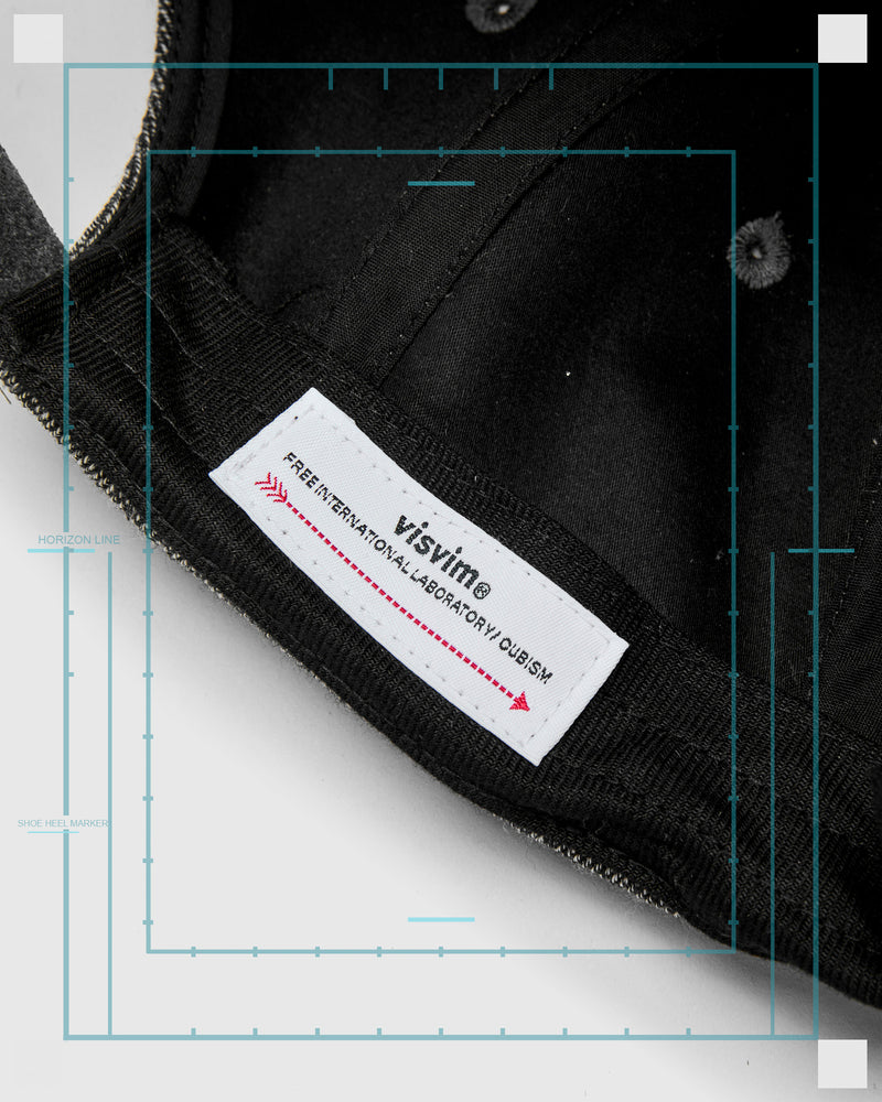 Excelsior II Cap "Script" in Charcoal
