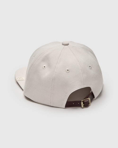 Excelsior II Cap "Script" in Off White