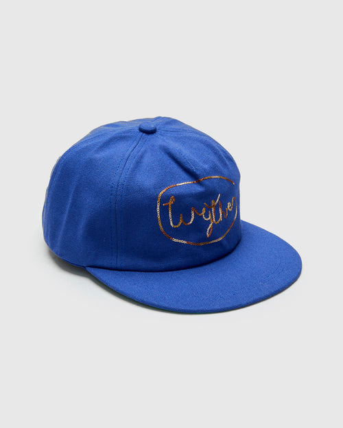 Chainstitch Canvas Ranch Hat in Blue