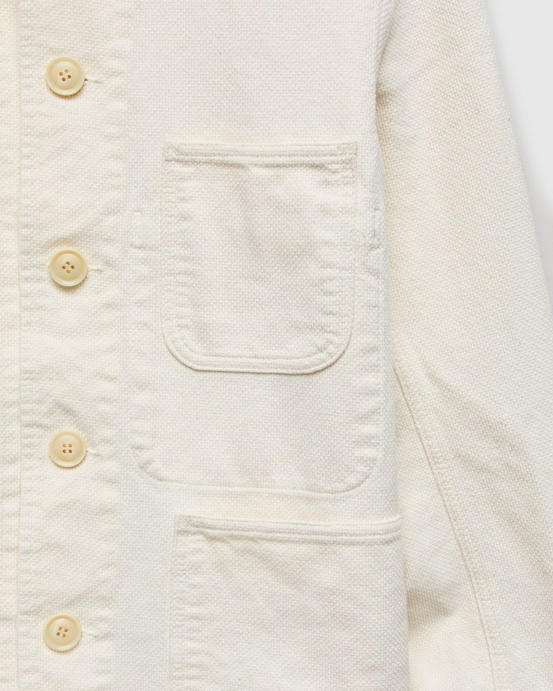 Yukizarashi Sashiko Coverall Jacket in Natural