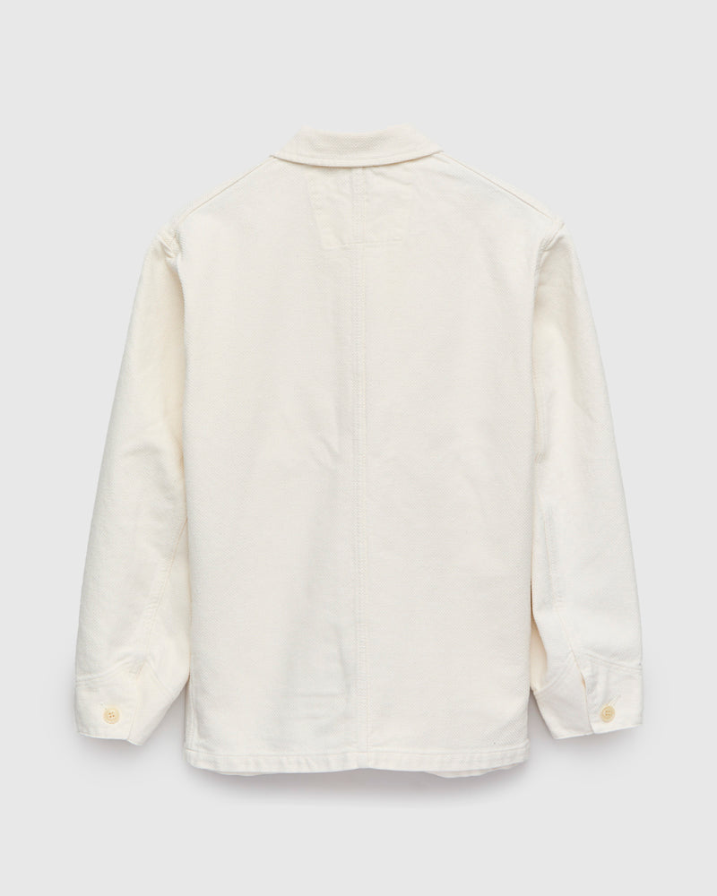 Yukizarashi Sashiko Coverall Jacket in Natural