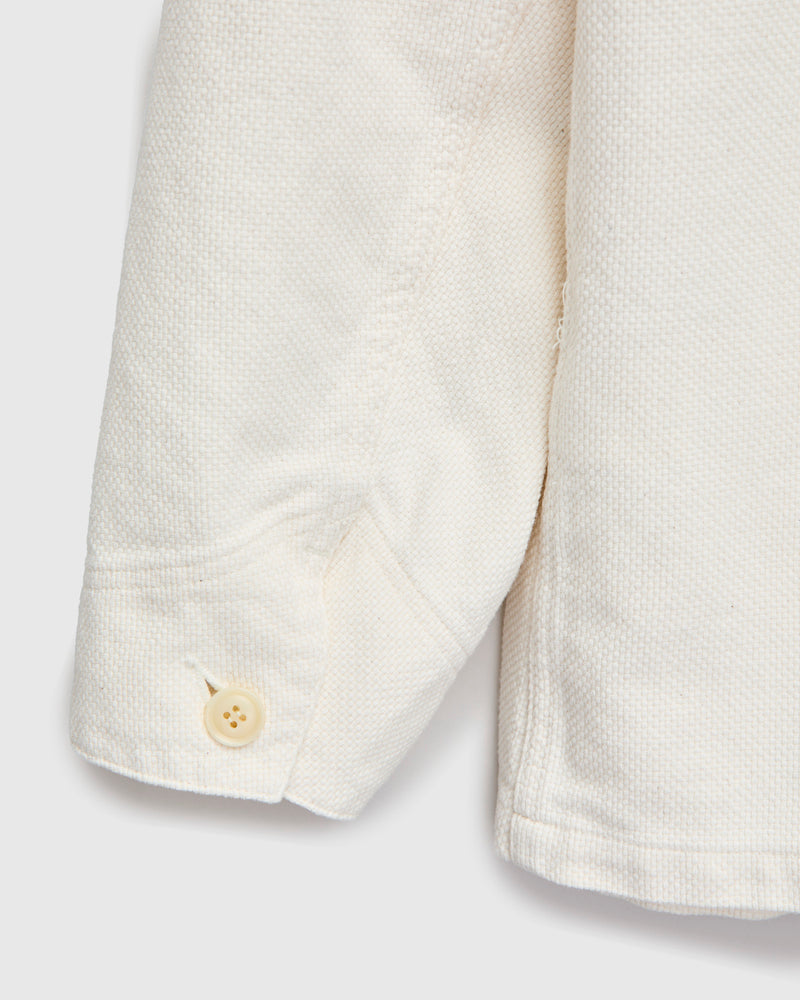 Yukizarashi Sashiko Coverall Jacket in Natural