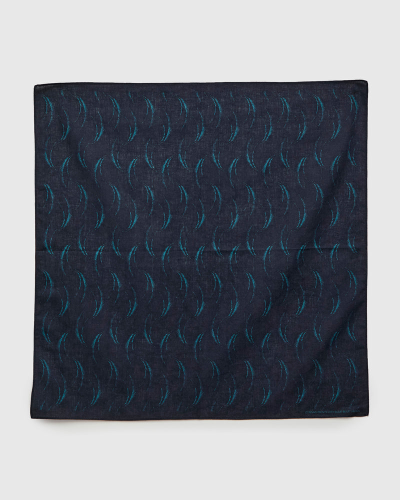 "Mebuki" Bandanna in Dark Navy