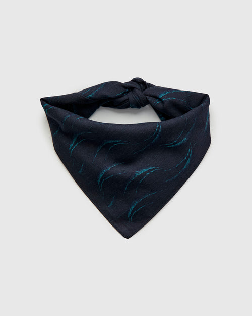 "Mebuki" Bandanna in Dark Navy