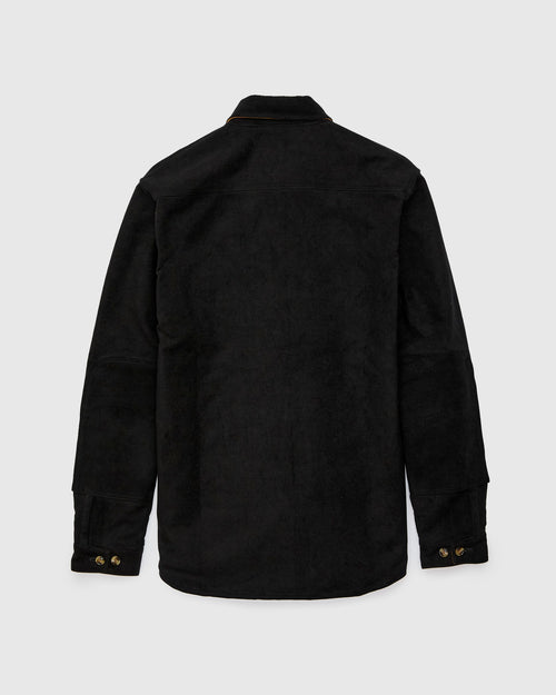 Crissman Overshirt in Black Moleskin