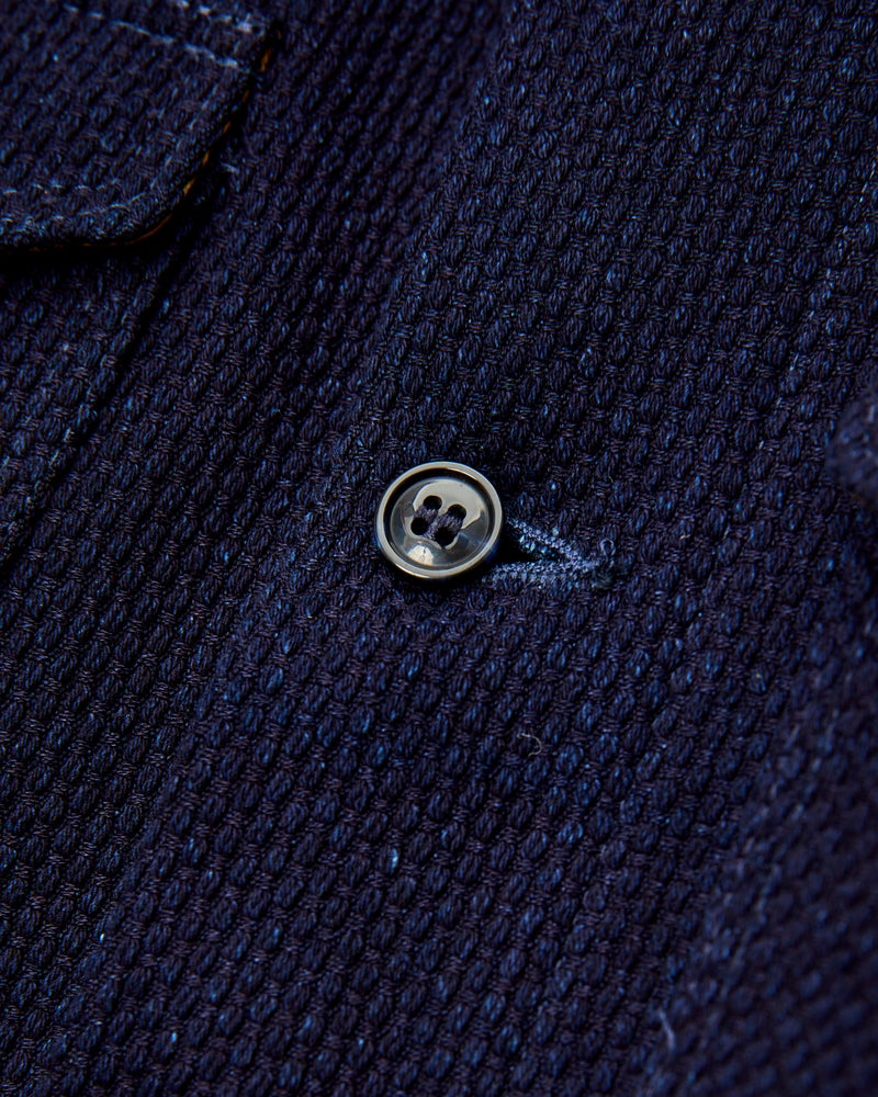 Crissman Overshirt in Indigo Sashiko