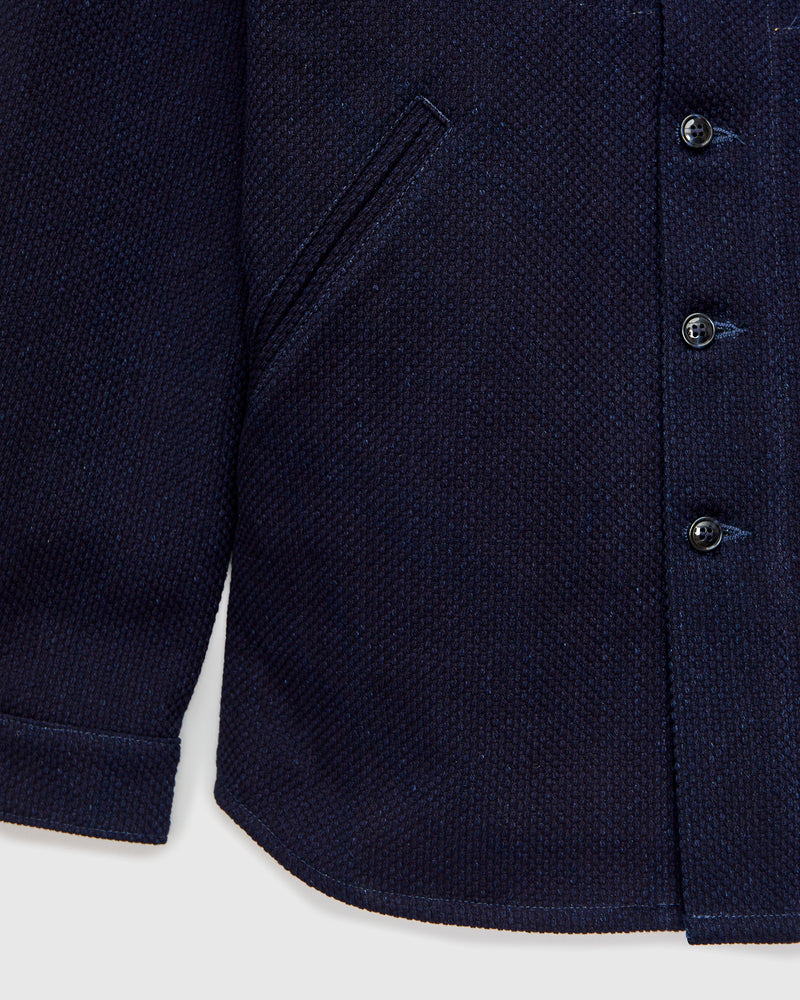 Crissman Overshirt in Indigo Sashiko