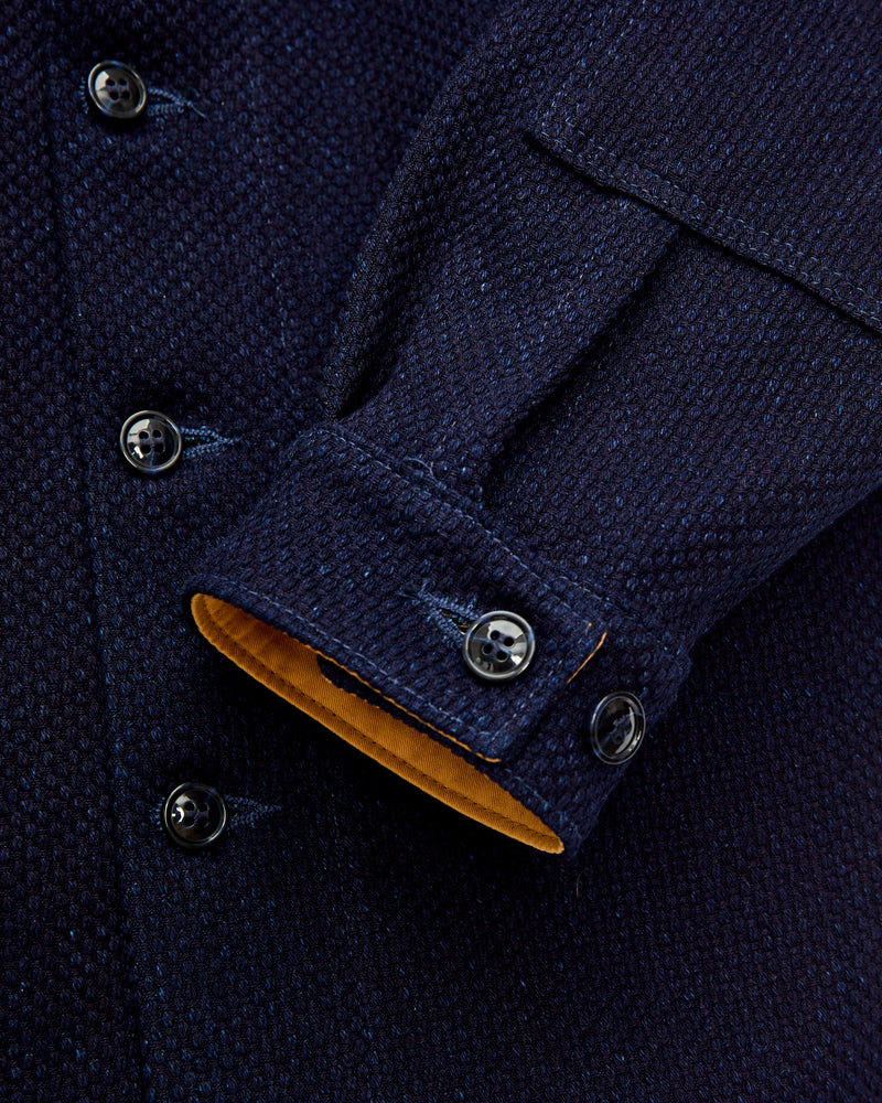 Crissman Overshirt in Indigo Sashiko