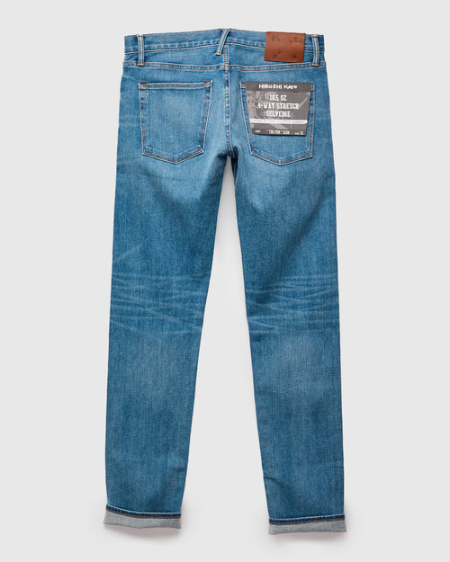 "Dennis" 10.5oz Indigo Washed Stretch Selvedge Denim - Pen Slim