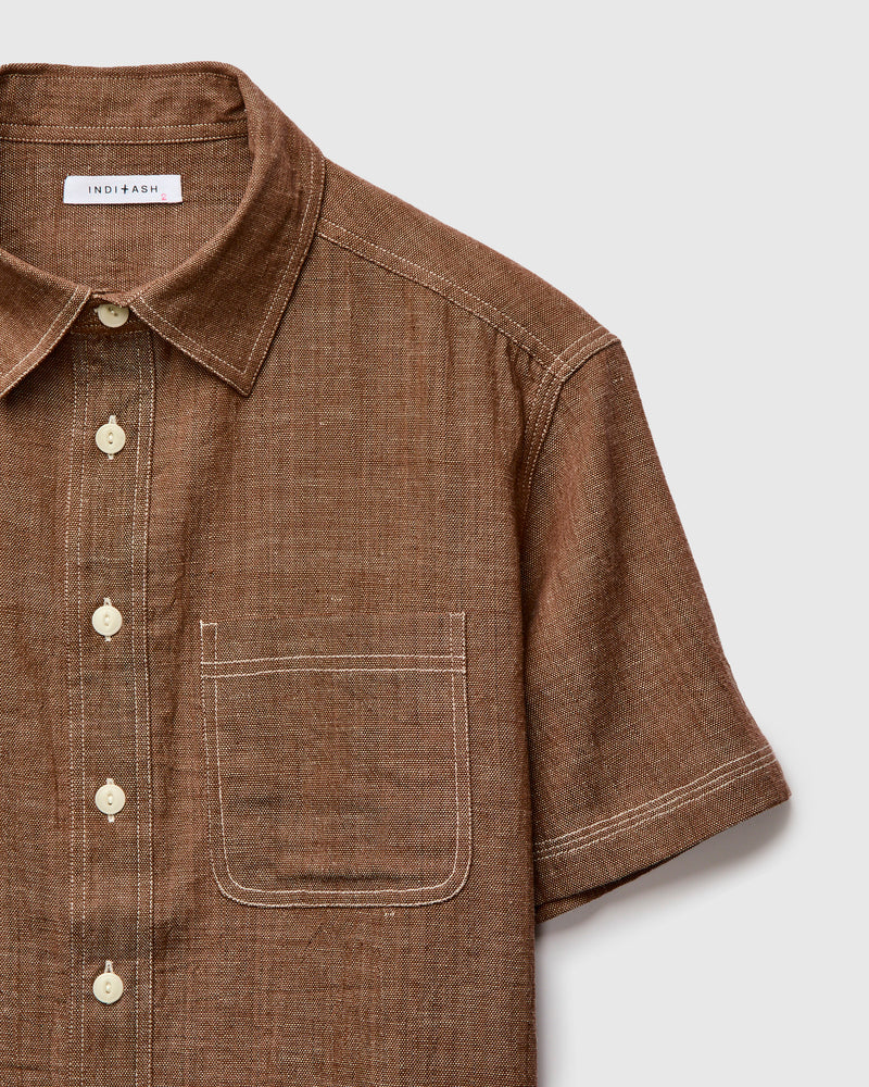 SS Marc Shirt in Cutch Natural