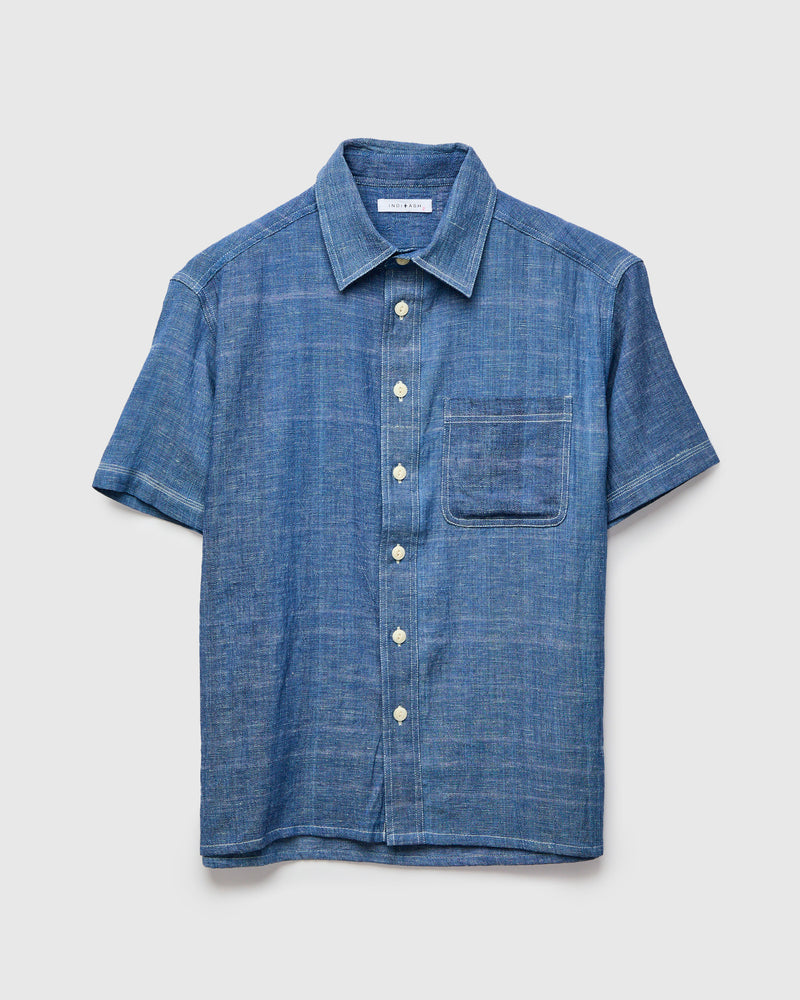 SS Marc Shirt in Indigo White