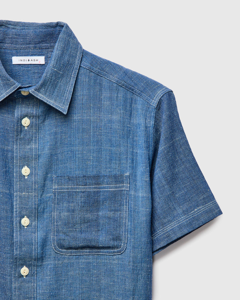 SS Marc Shirt in Indigo White