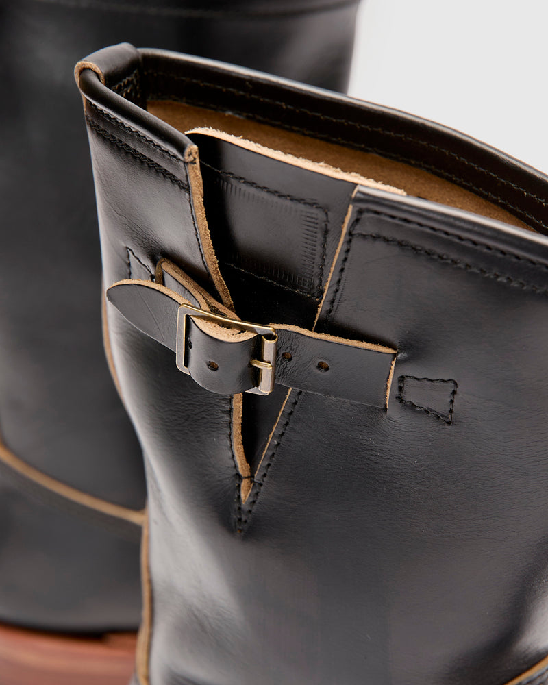 Wabash Engineer Boot in Horween Chromexcel Black