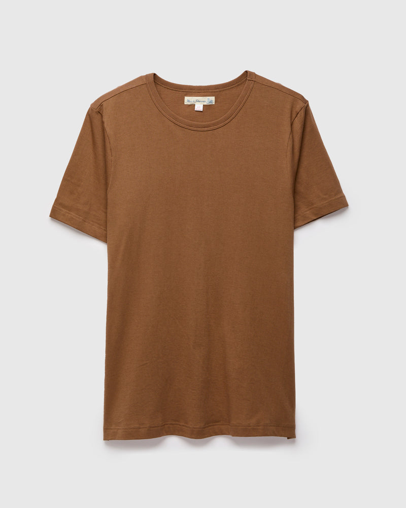 1950s "Good Originals" 5.5oz Loopwheel T-Shirt in Nut