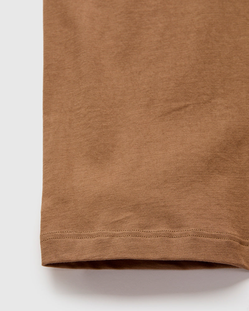 1950s "Good Originals" 5.5oz Loopwheel T-Shirt in Nut
