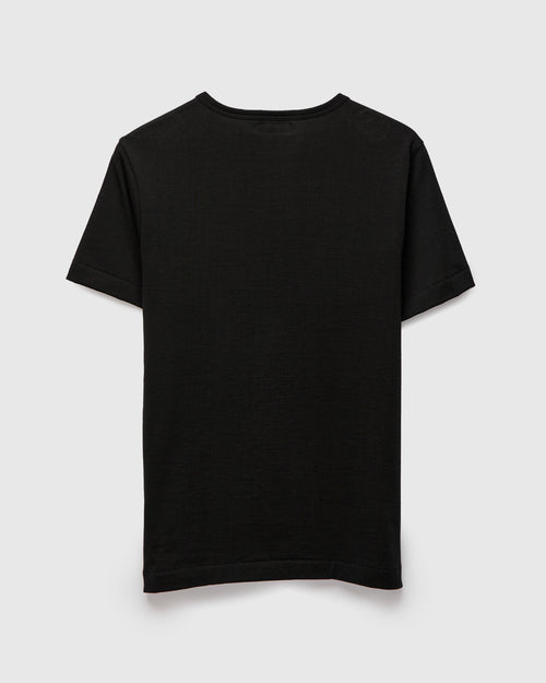 215 "Good Originals" Heavyweight 7.2oz Loopwheel T-Shirt in Deep Black
