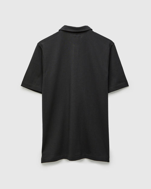 2PKPL "Good Originals" Loopwheel Polo Shirt in Charcoal