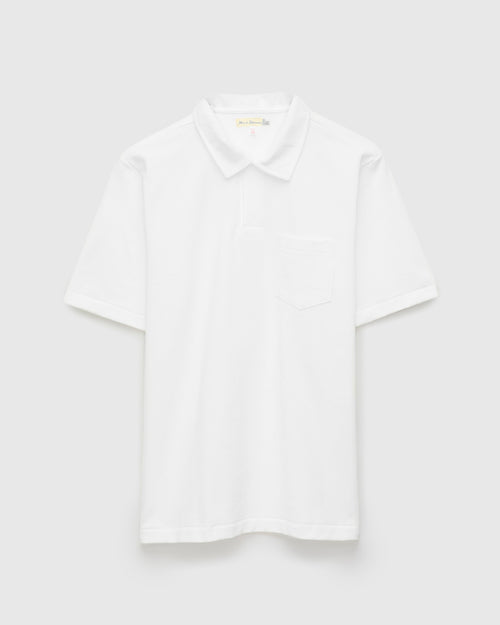 2PKPL "Good Originals" Loopwheel Polo Shirt in White