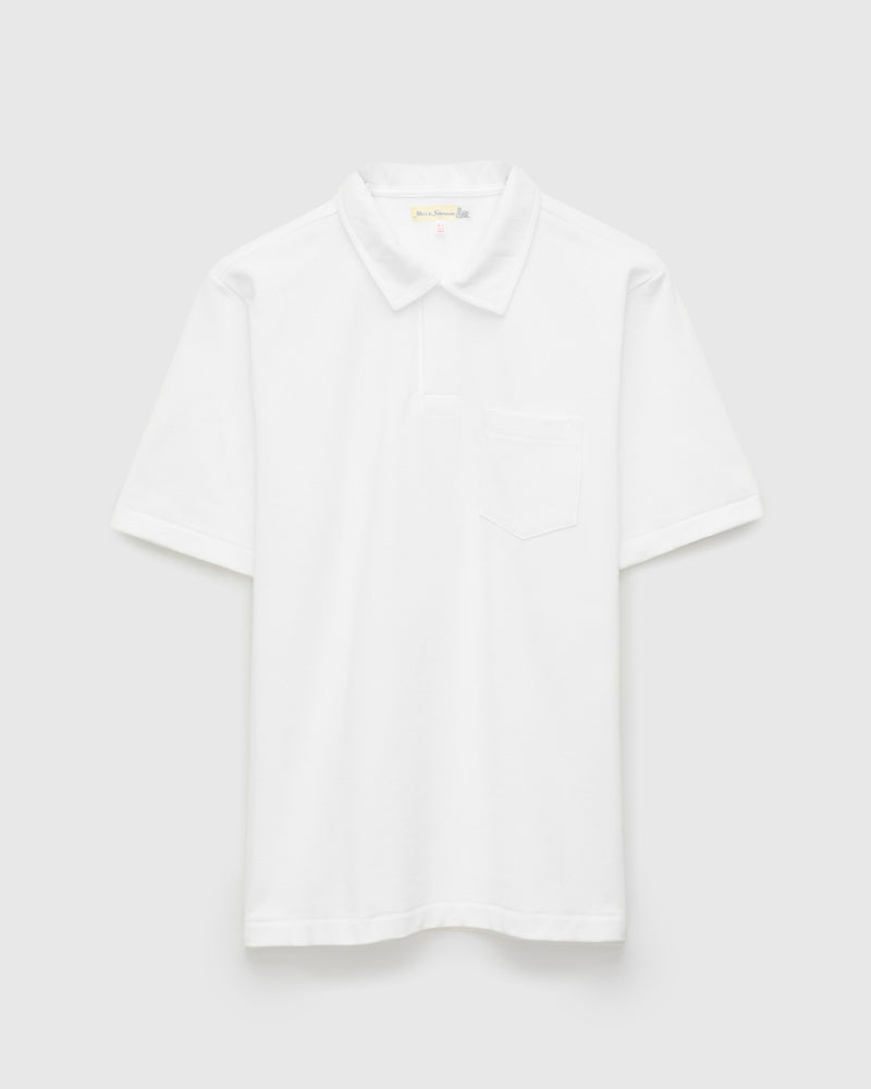 2PKPL "Good Originals" Loopwheel Polo Shirt in White