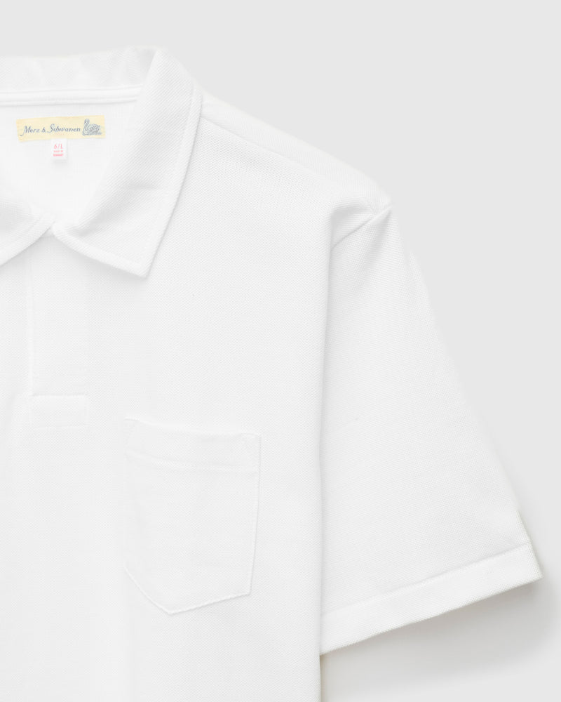 2PKPL "Good Originals" Loopwheel Polo Shirt in White