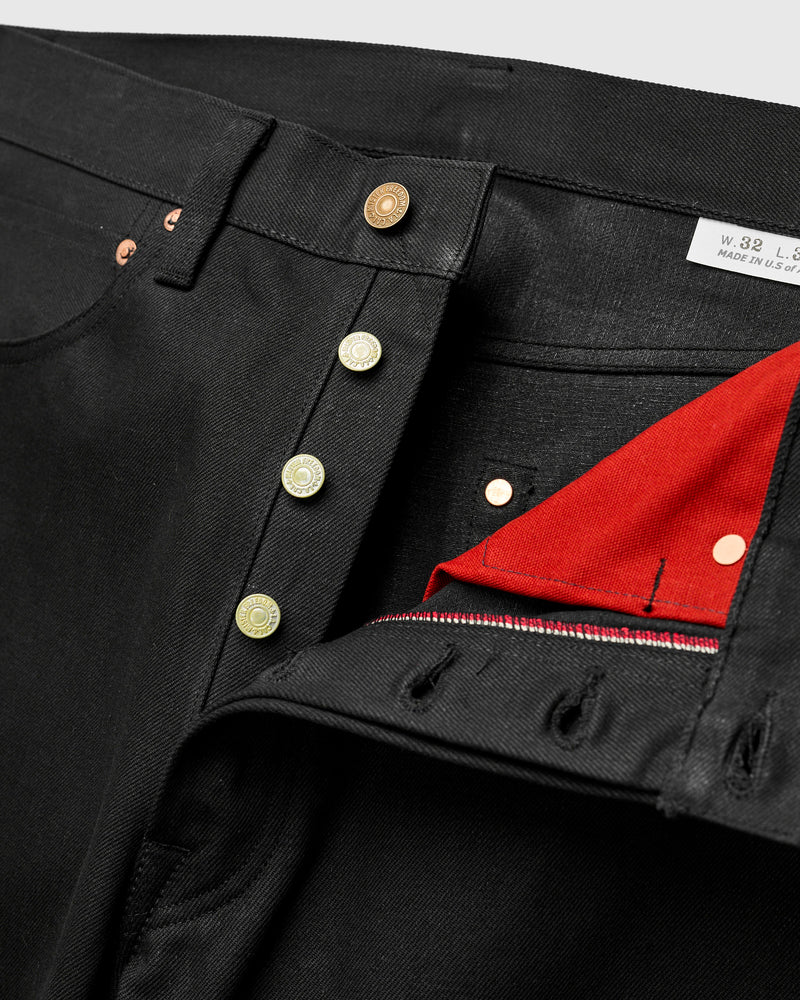 Lot 64 "Vidalia Mills" 14oz Black Selvedge Denim - Classic Tapered Fit