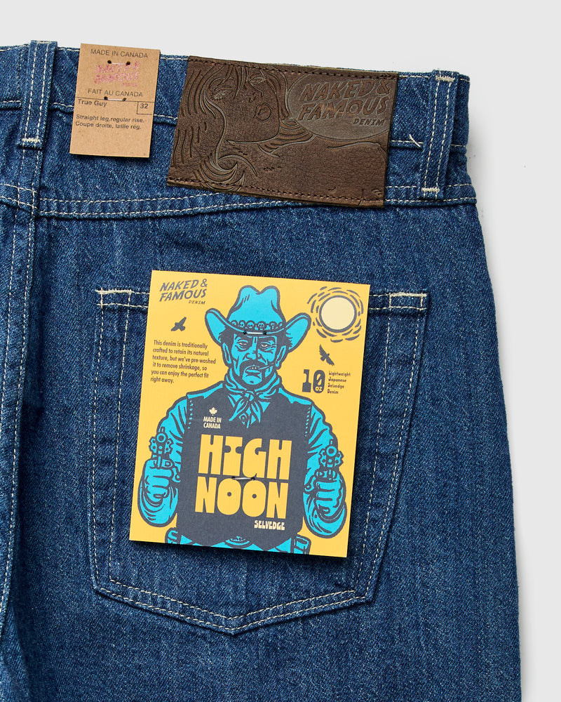 "High Noon" 10oz Lightweight Selvedge Denim - True Guy Fit