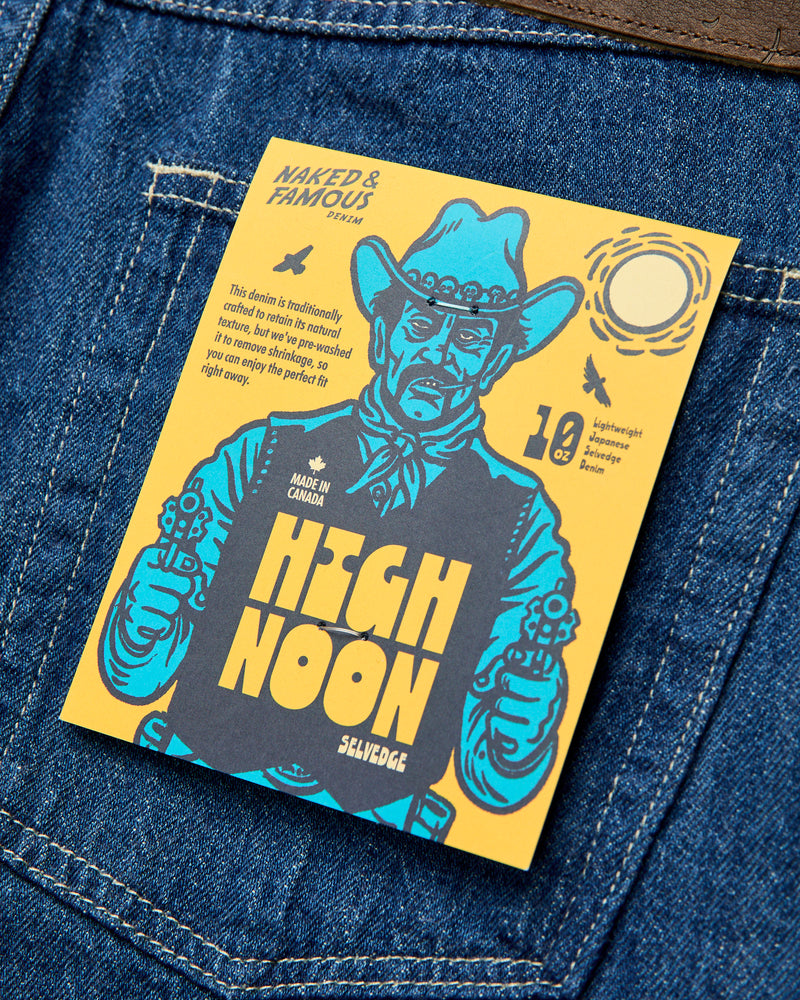 "High Noon" 10oz Lightweight Selvedge Denim - True Guy Fit