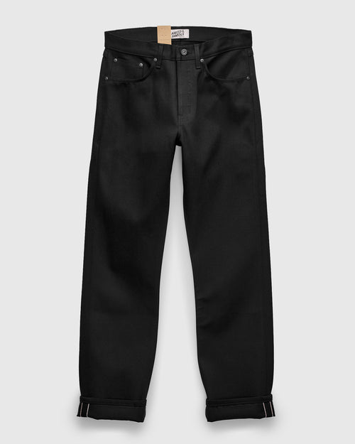 "Solid Black" 13oz Selvedge Denim - True Guy Fit