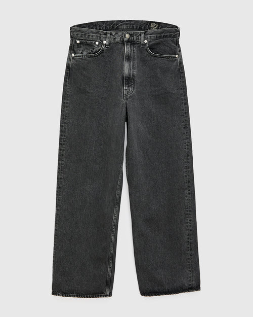 100 "Black Stone Wash" 13oz Denim - Super Dad Wide Fit