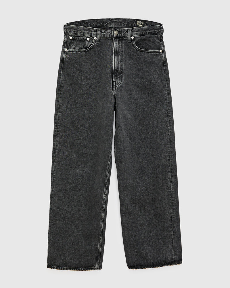 100 "Black Stone Wash" 13oz Denim - Super Dad Wide Fit