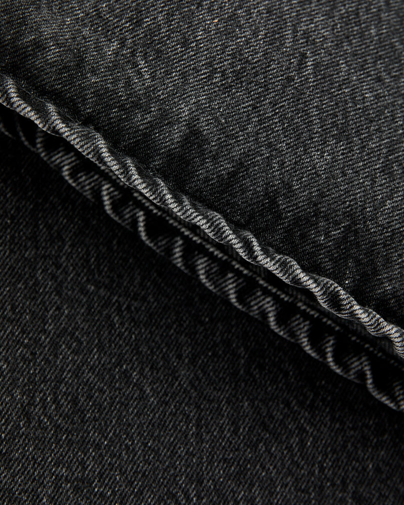 100 "Black Stone Wash" 13oz Denim - Super Dad Wide Fit