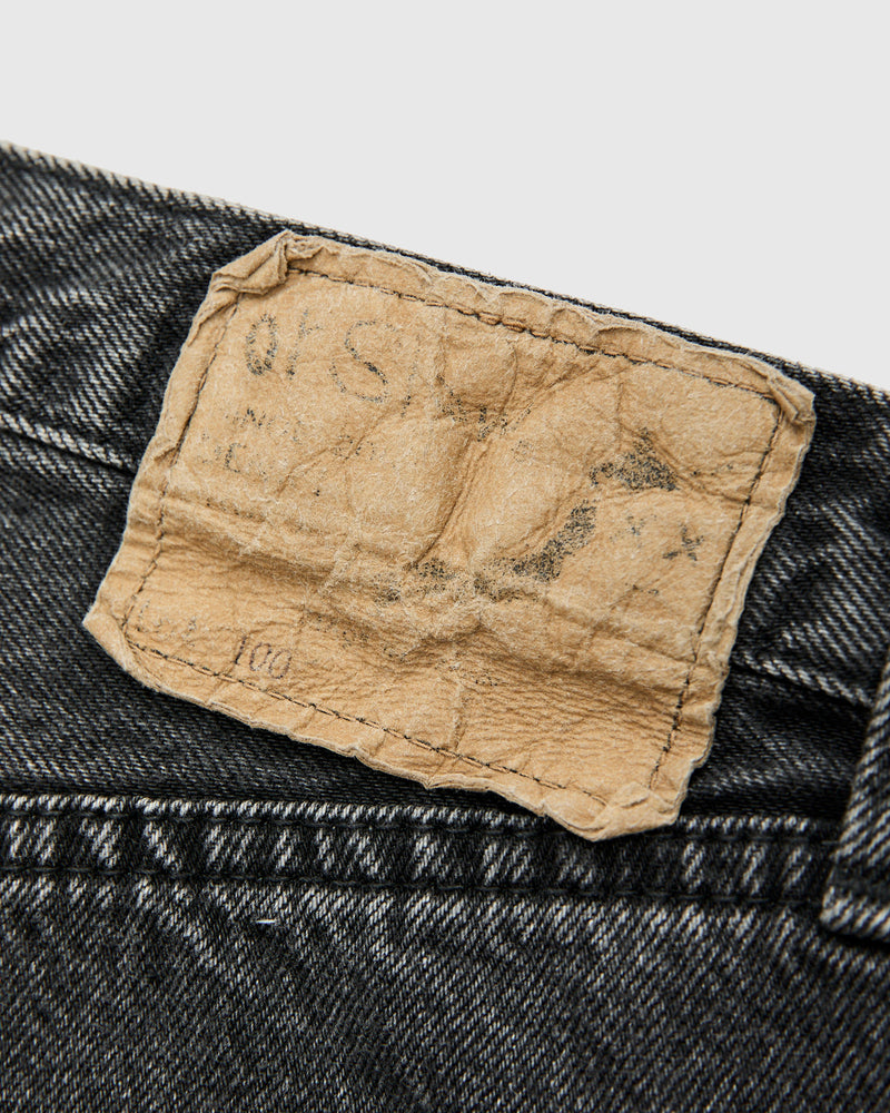 100 "Black Stone Wash" 13oz Denim - Super Dad Wide Fit