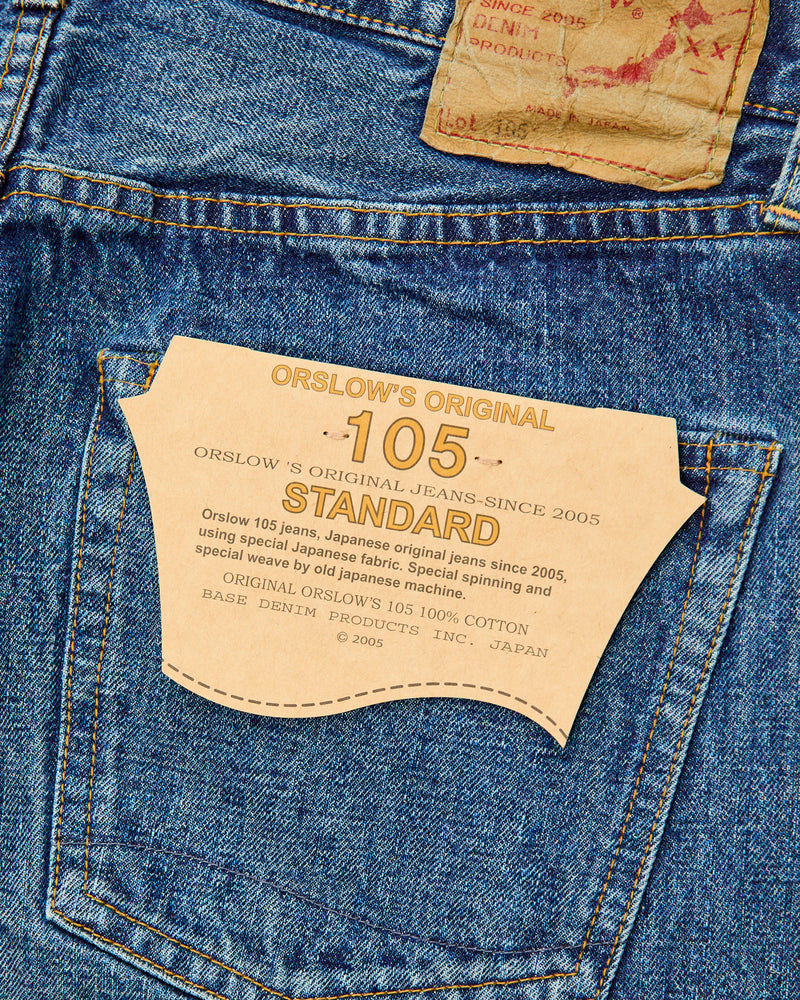 105 "2 Year Wash" 13.5oz Selvedge Denim - Standard Fit