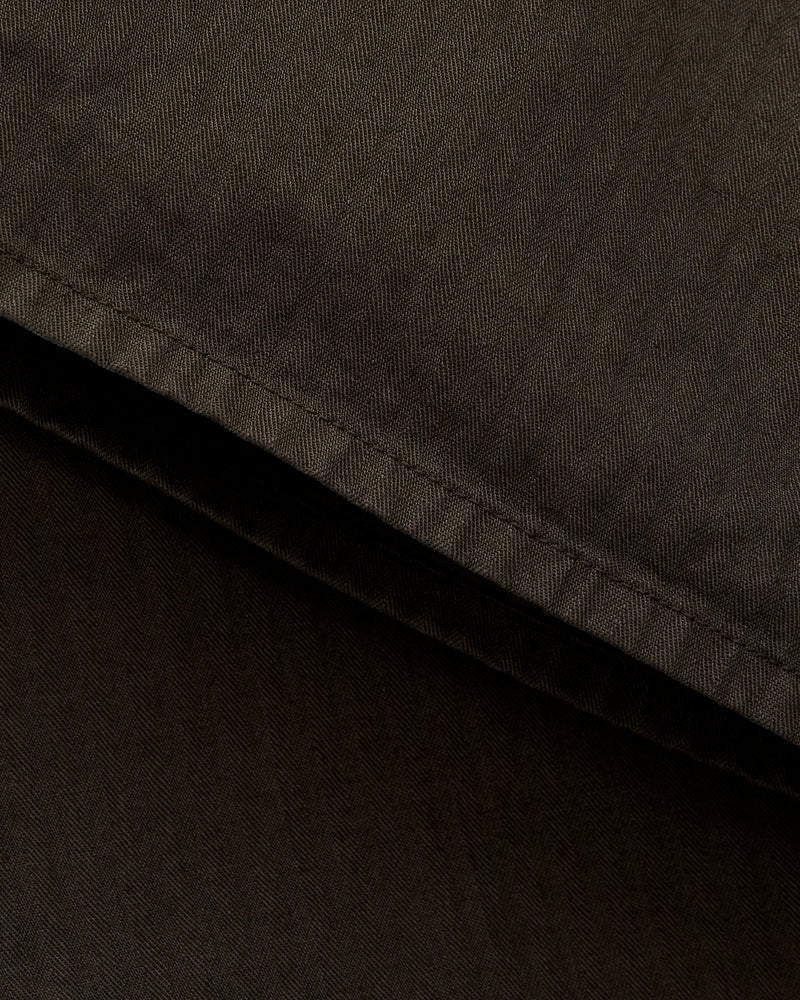 Wide Fit French Work Pants in Coffee Brown