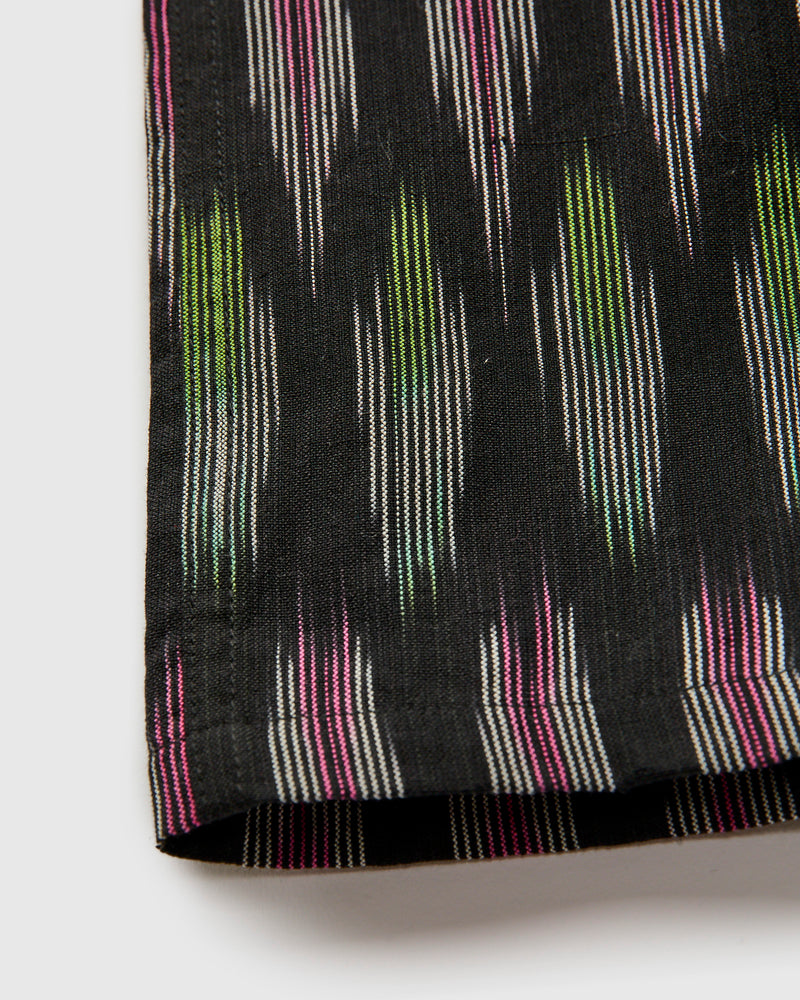 Ikat Vacation Shirt in Black