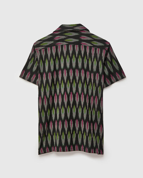 Ikat Vacation Shirt in Black