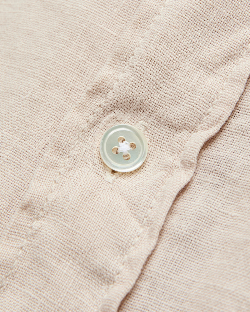 Linen Button-Up Shirt in Raw