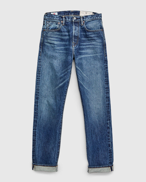 "Vintage Wash" 15oz Stonewash Selvedge Denim in Strider