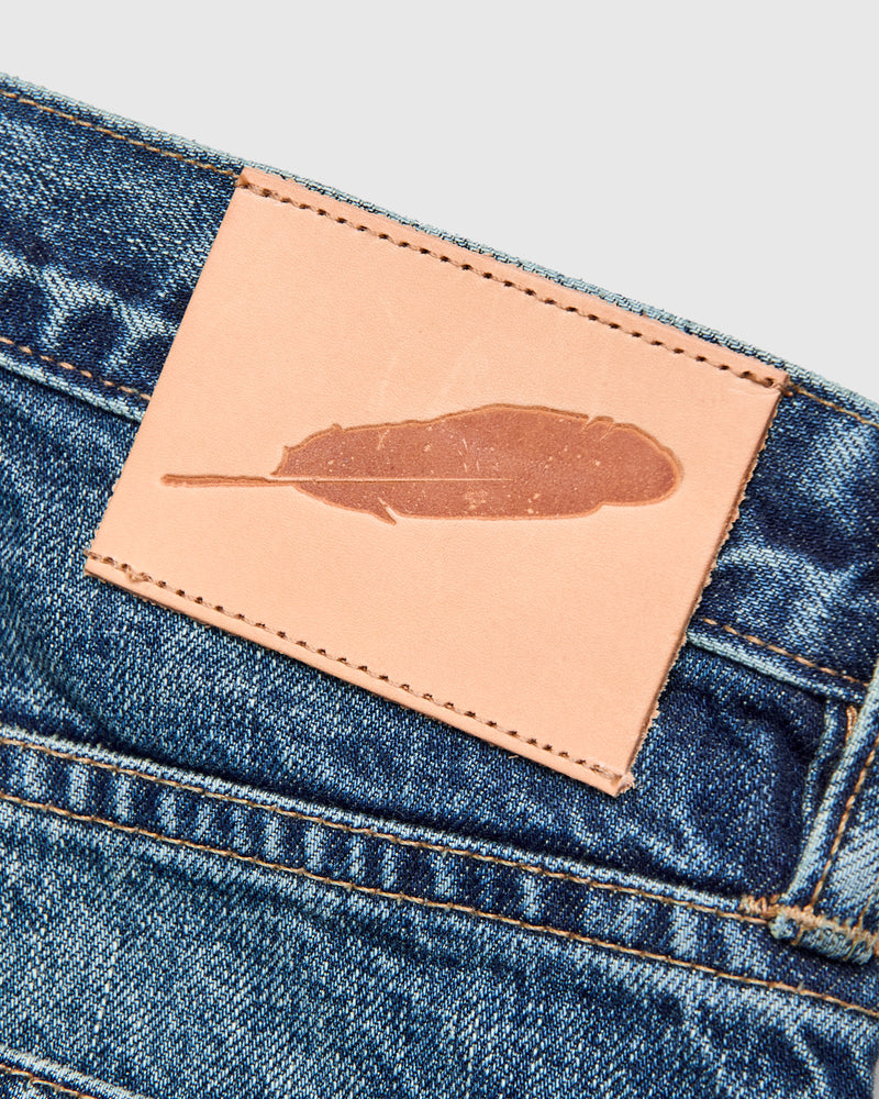 "Vintage Wash" 15oz Stonewash Selvedge Denim in Strider