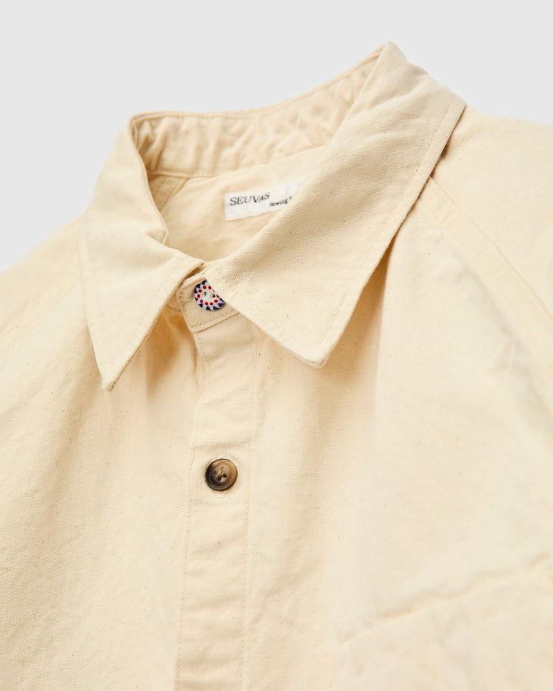 8oz Canvas Raglan Shirt in Natural
