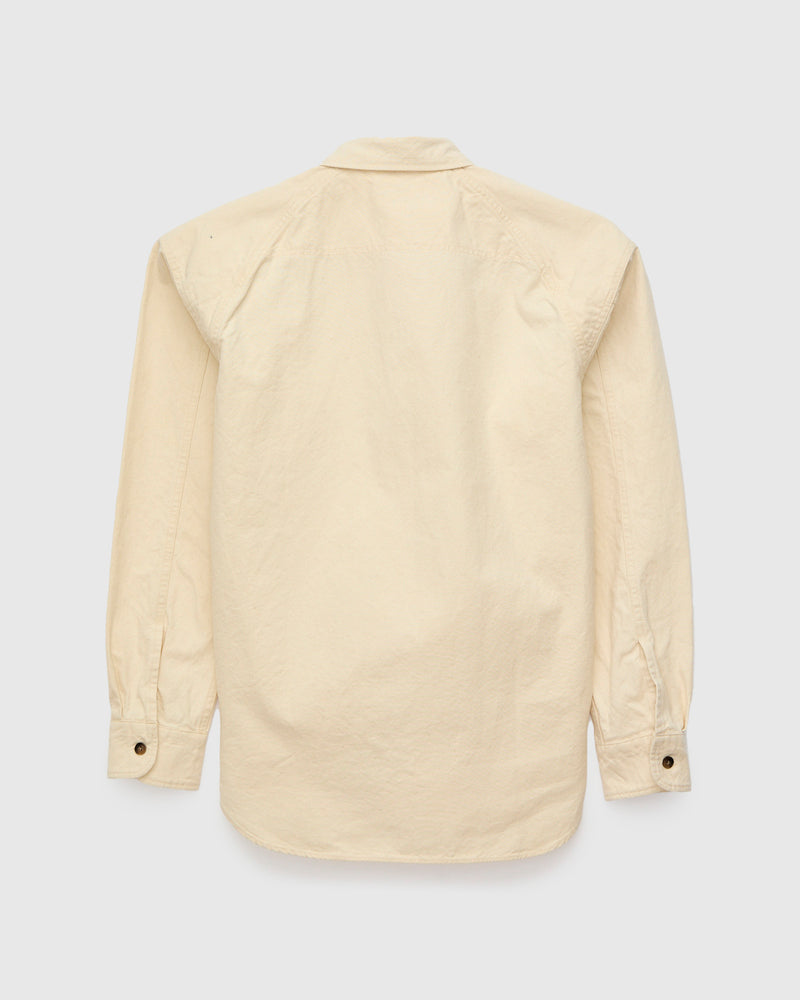 8oz Canvas Raglan Shirt in Natural