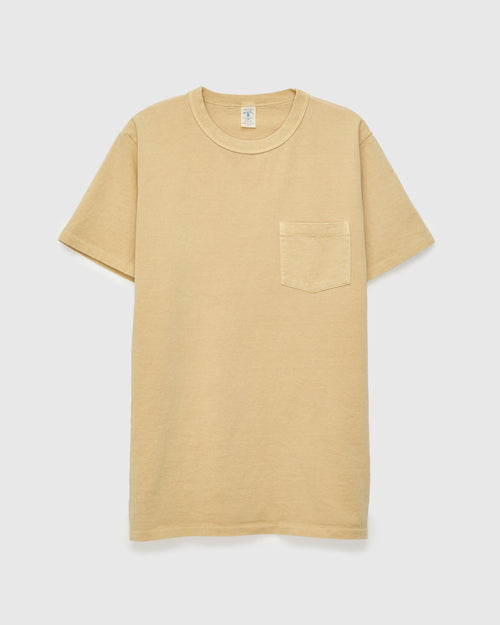 Pigment Dyed Pocket Tee in Smokey Beige