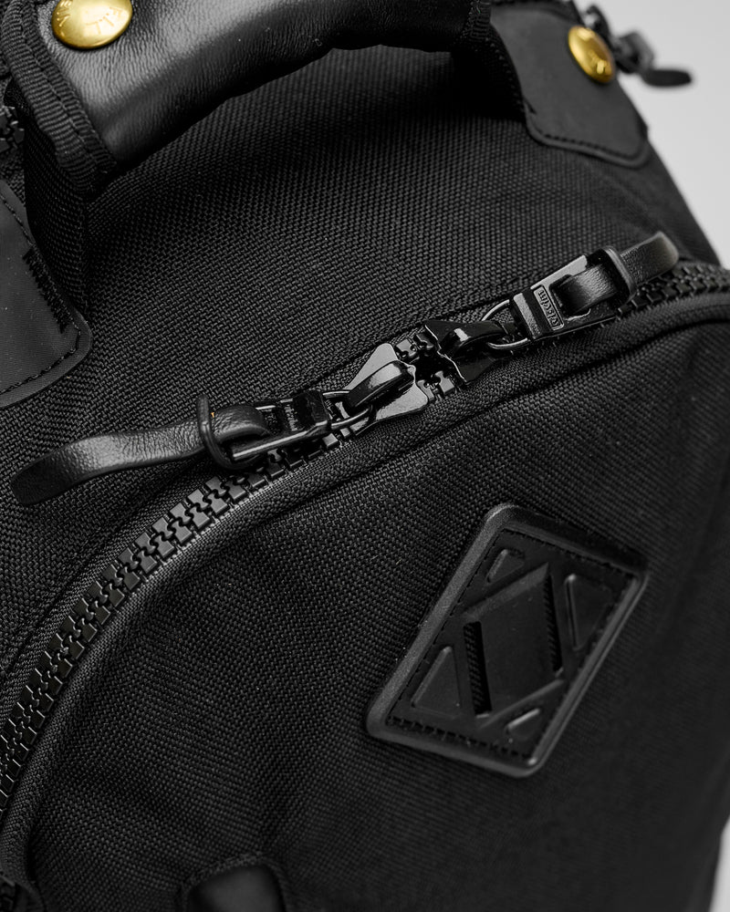 Cordura 20L Backpack in Black Lambskin