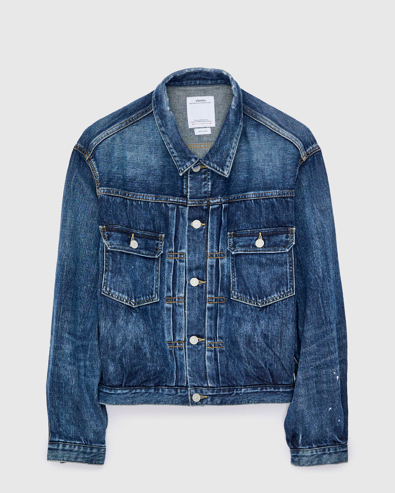 Social Sculpture 101X Damaged Denim JKT in 1010 Washed Indigo
