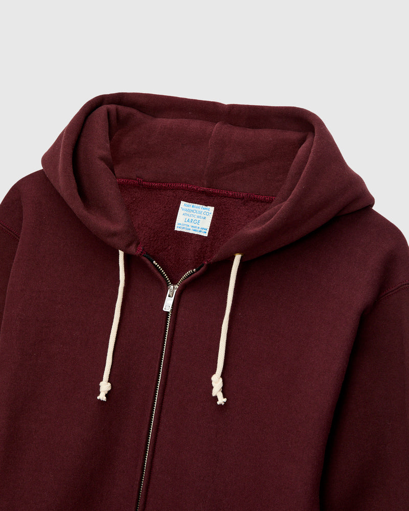 487 Reverse Weave Loopwheel Zip Hoodie in Bordeaux
