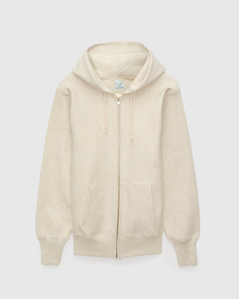 487 Reverse Weave Loopwheel Zip Hoodie in Oatmeal