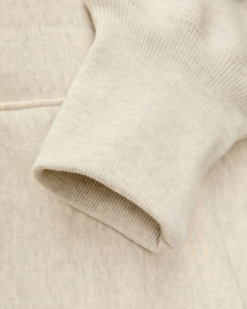 487 Reverse Weave Loopwheel Zip Hoodie in Oatmeal