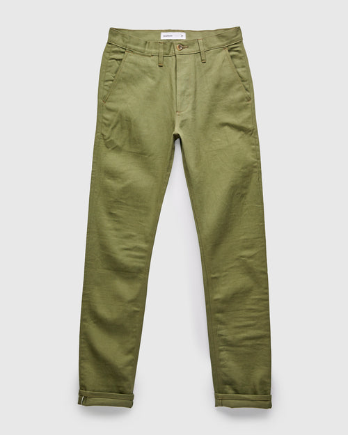 CH-55x 12oz Selvedge Chino in Olive